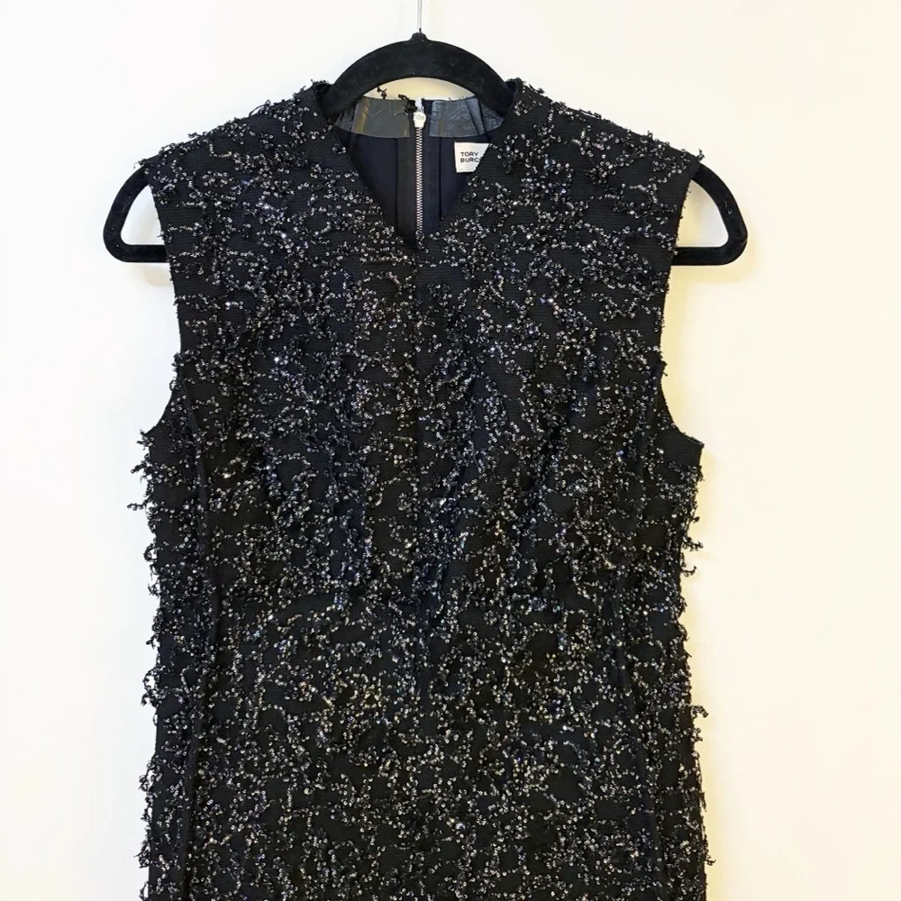 New Tory Burch Sequined Fringe Dres